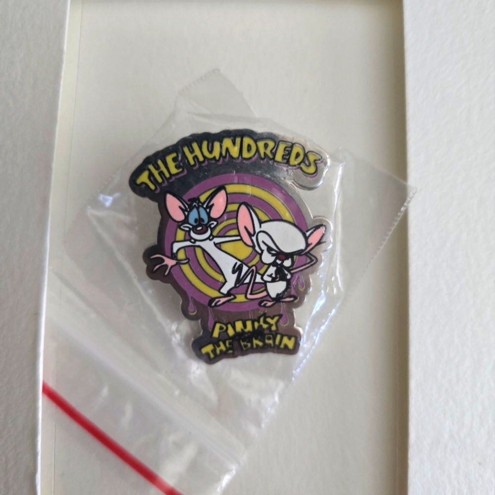 The Hundreds Pink and The Brain pin